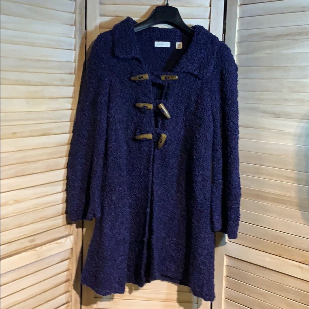 Boucle sweater jacket